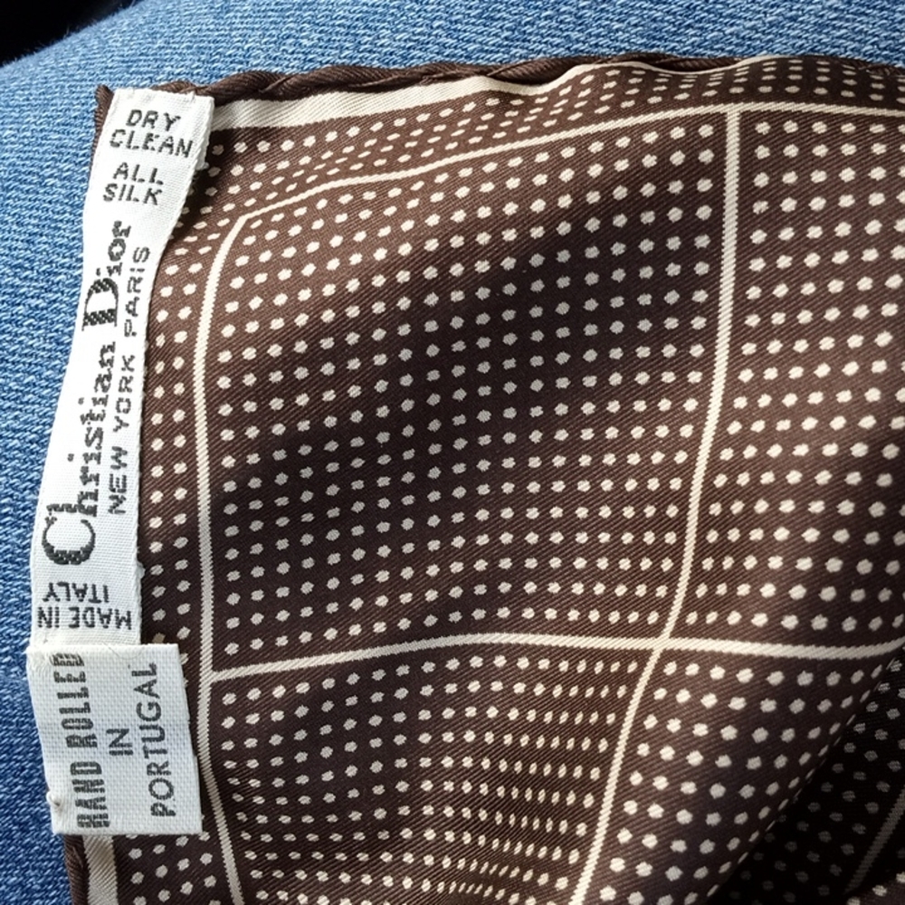 Authentic Christian Dior Silk Scarf - Picture 2 of 10